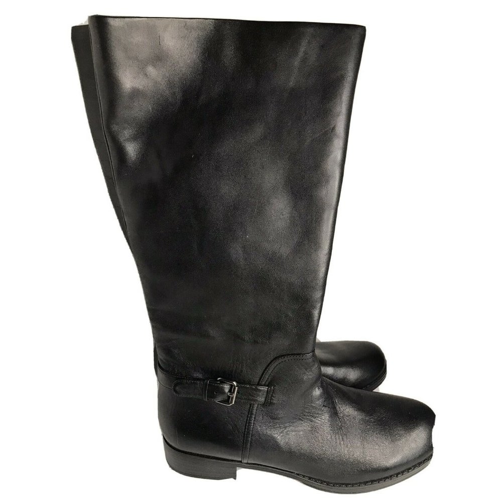 New AMERICAN LIVING  Black Leather tall boots 7.5